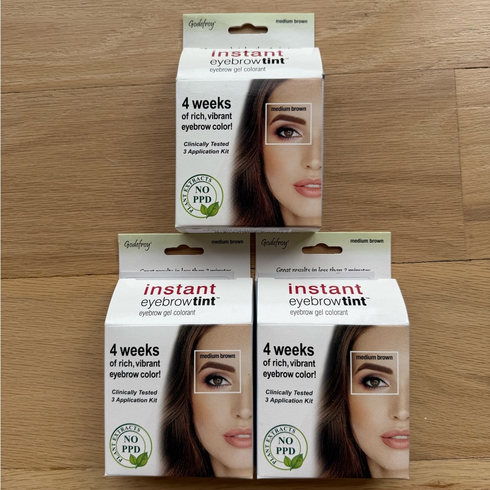 Godefroy eyebrow tinting kits- medium brown